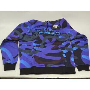 Cookies Fahrenheit Pullover Men's Hoodie Size XLarge - Purple/Black